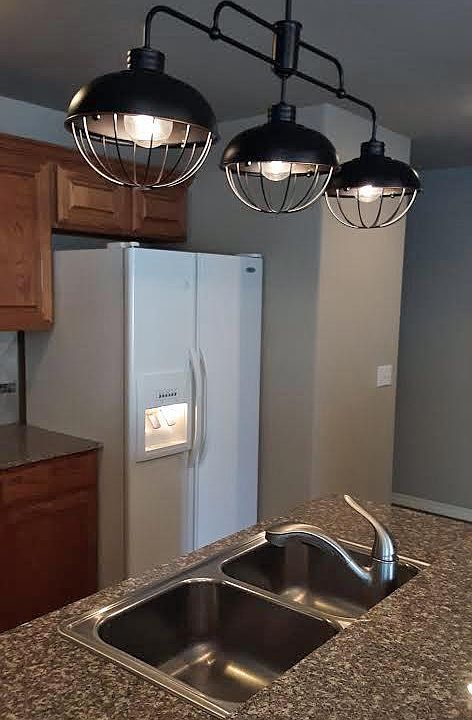 Double sink for convenience.