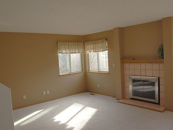 living room with fireplace