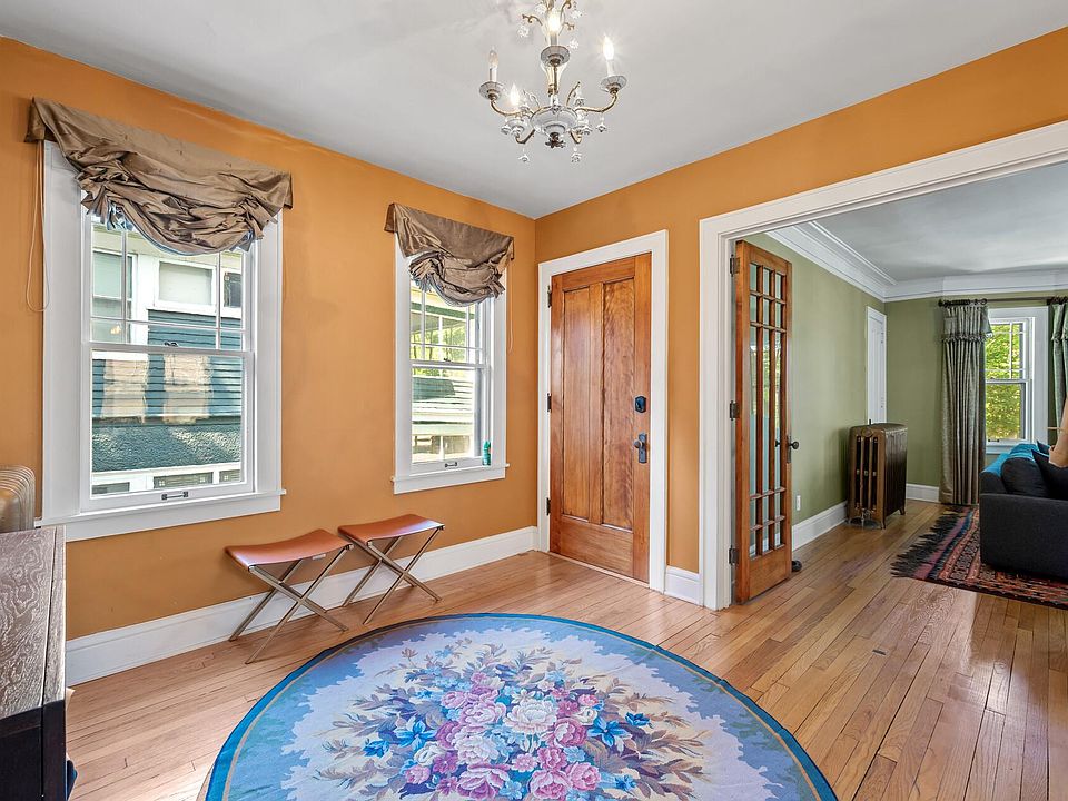 Main floor entry foyer off living room and dining room.