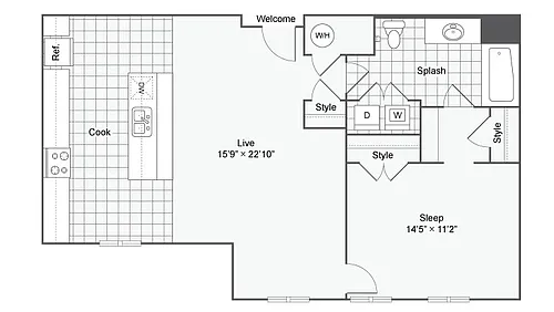 Floor plan A101