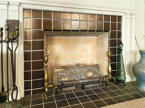 Wow! You don't see fireplaces like this anymore.