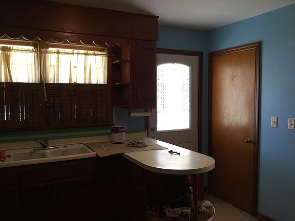 Kitchen and back door