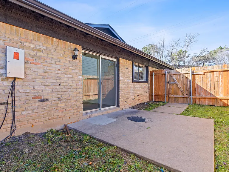Private patio plus small yard