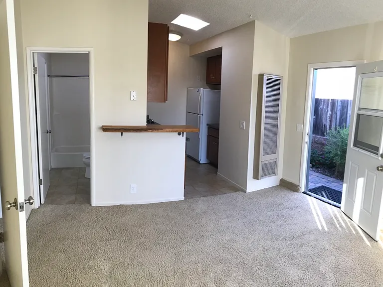 Open living room/kitchen floor plan.