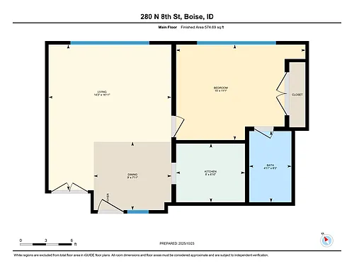 Floor plan 1 Bedroom