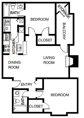 Floor plan 2B