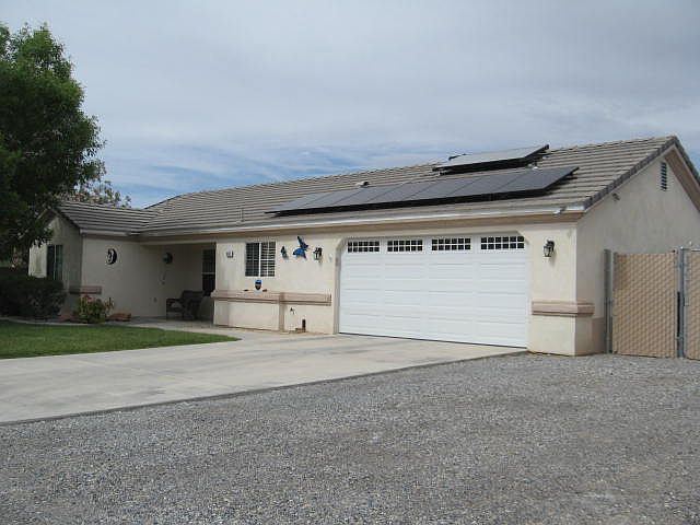 Front of house with solar