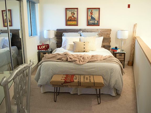 Lofted bedroom