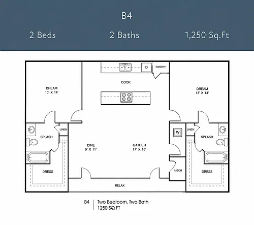 Floor plan B4