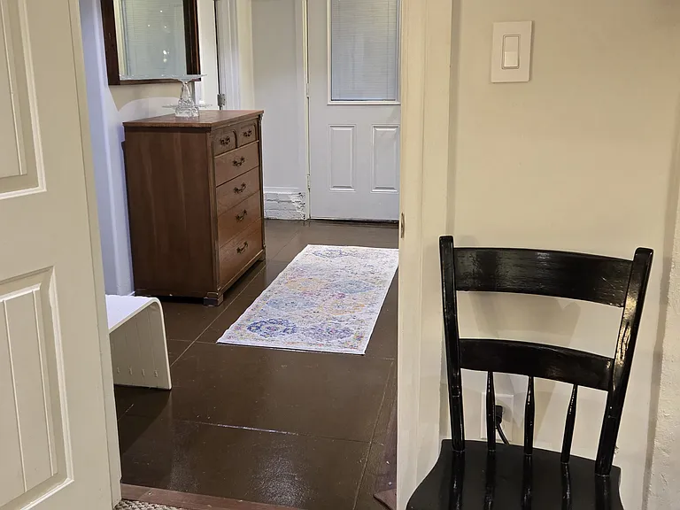 Front Hall with Lots of Storage
Bathroom to the Left of the Front Door