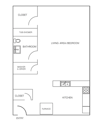 Floor plan Studio