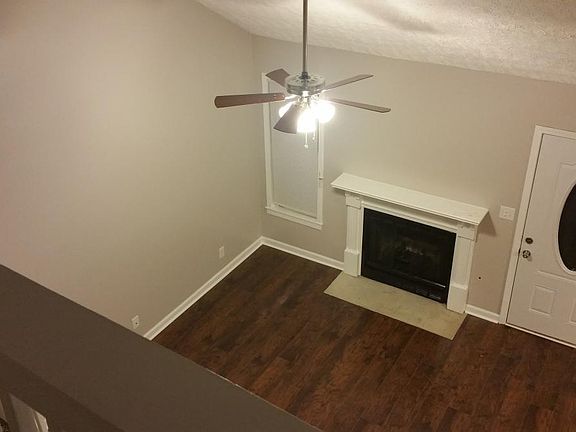 Fireplace from second floor look