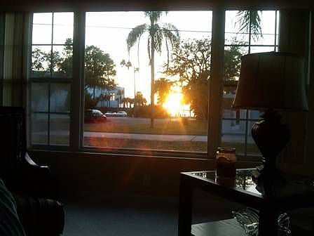 sunsets from living room