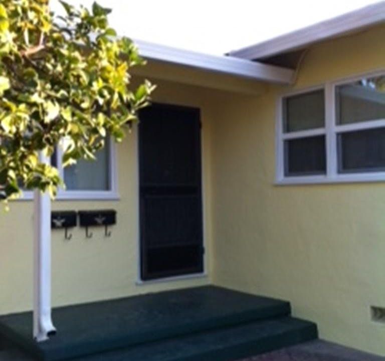 Front door and porch
