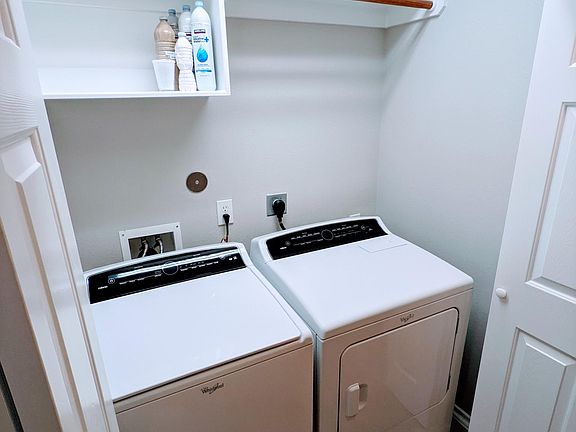Washer and dryer included