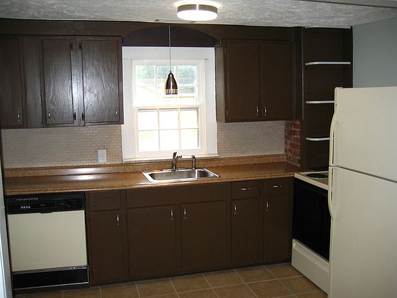 Kitchen with new tile floor