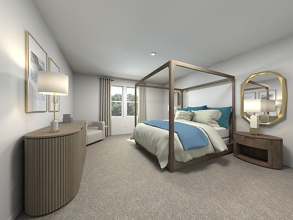 Rendering of the Modena Floorplan Primary Bedroom.