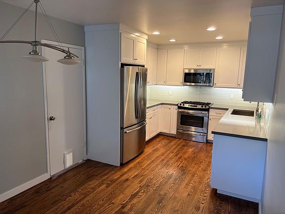 Beautiful kitchen with easy access to garage.