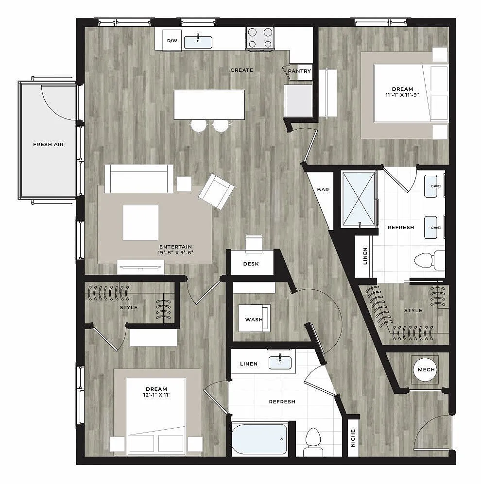 Floor plan B3