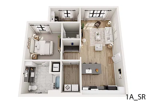 Floor plan 1A-SR