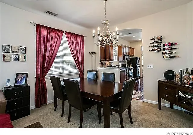 Dining Room - the floors are now hardwood