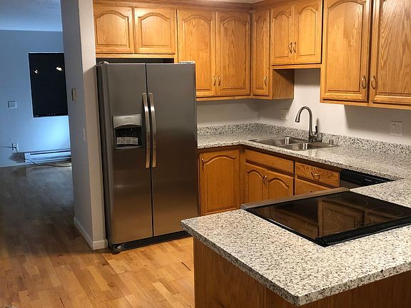 Remodeled kitchen with granite countertops and all new appliances.