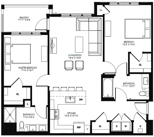 Floor plan B1