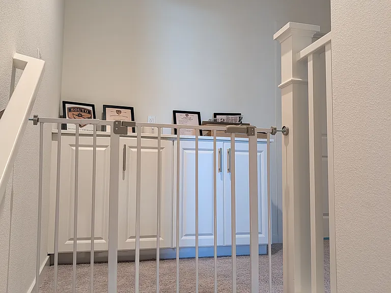 Gated steps upstairs