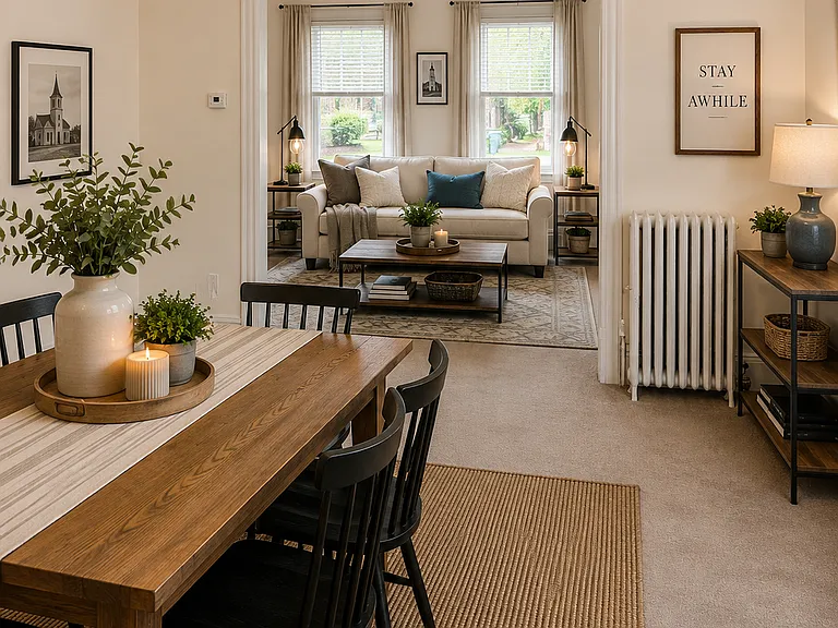 staged living space
