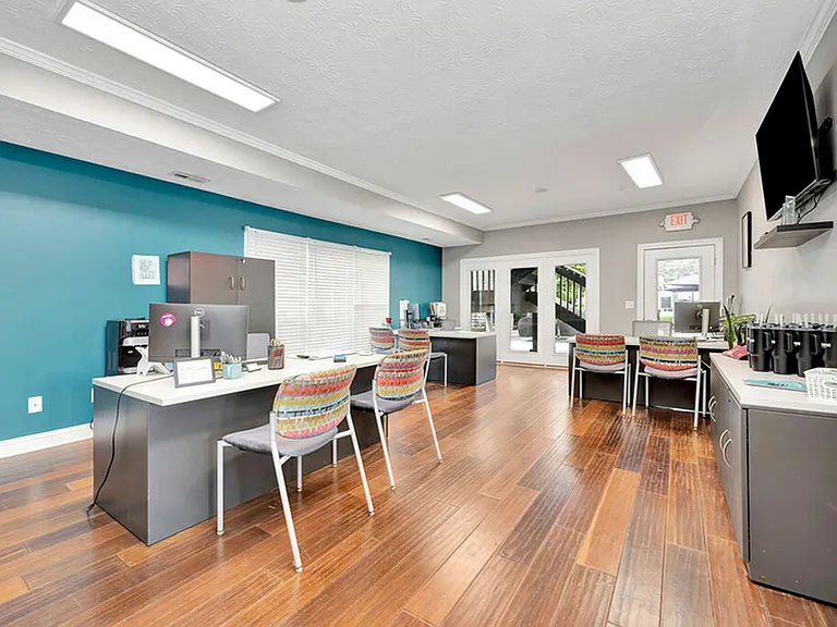 Leasing Office with Complimentary Package Receiving Service at The Commons Student Apartments in Oxford, OH