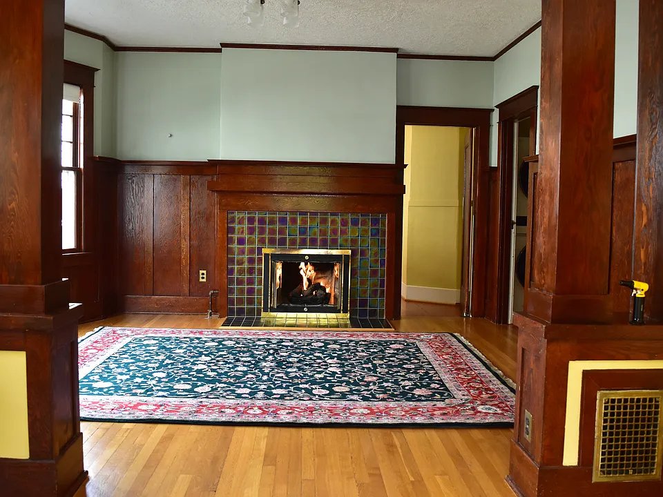Gas Fireplace (rug not included)