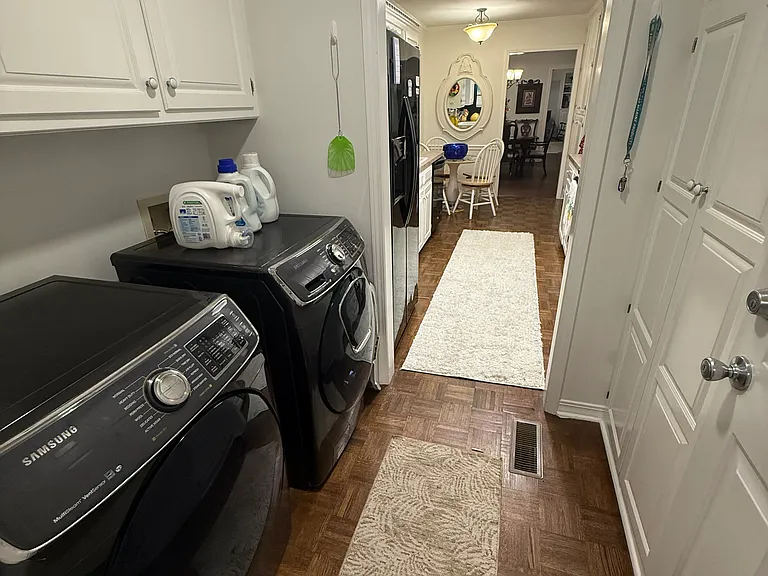 Laundry and kitchen