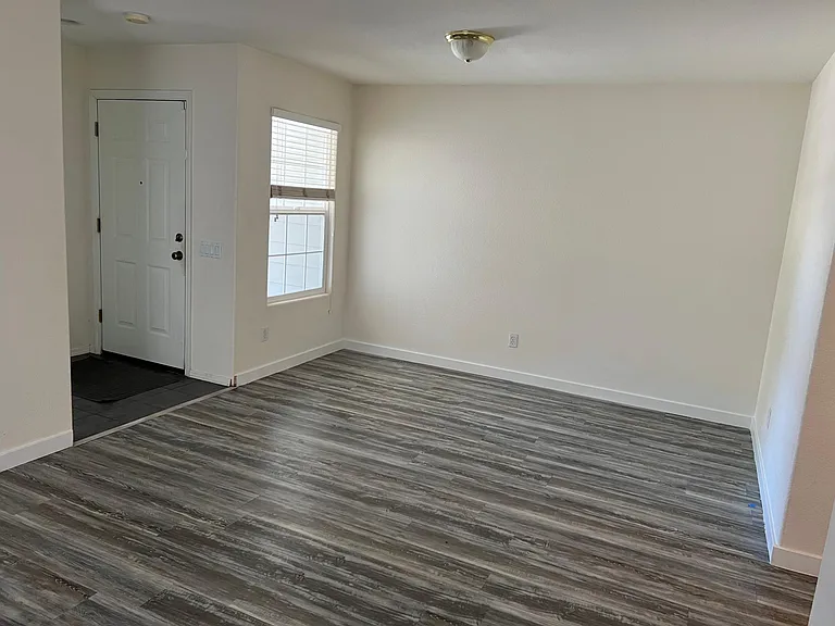 Front door and Living room