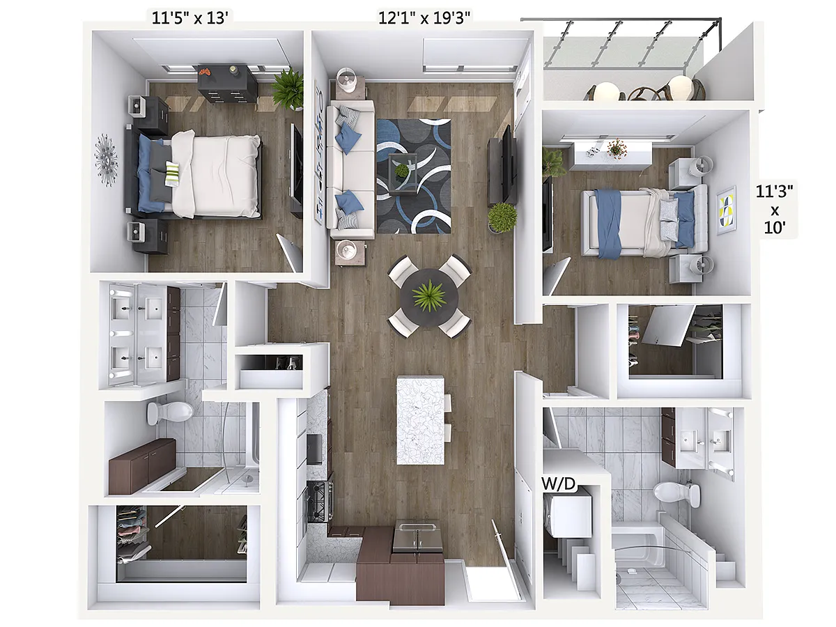 Floor plan B7-1103-Sig