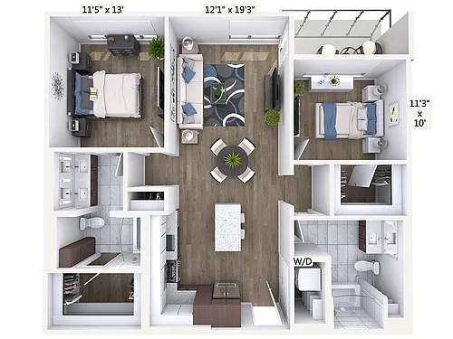 Floor plan B7-1103-Sig