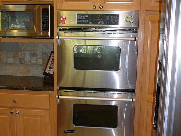 Stainless steel appliances.