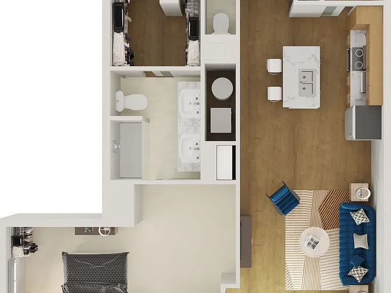 11A floor plan Overlook at RiverPlace