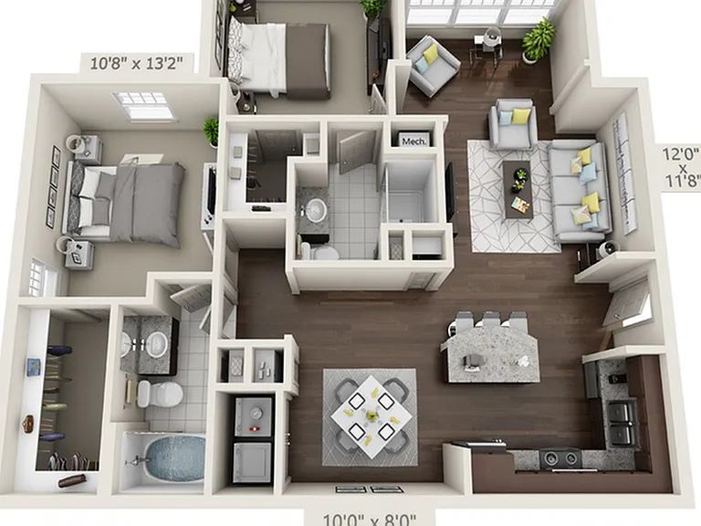 3D Floorplan Rendering 3D Floorplan Rendering