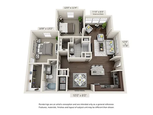 Floor plan Carrera Solarium