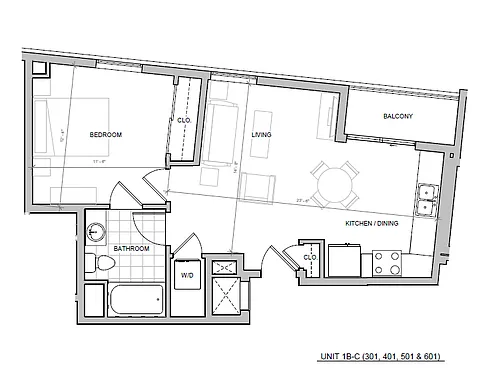Floor plan Bedroom C