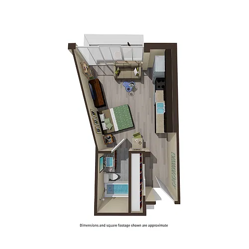 Floor plan Studio - D