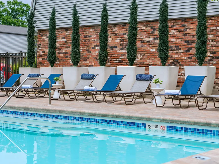 Soak in the sun from one of our poolside loungers and enjoy the serenity of our sparkling swimming pool.