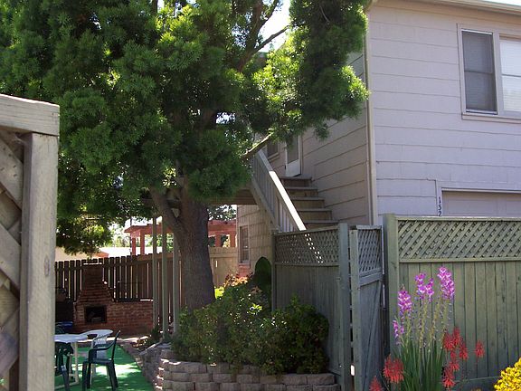 bach yard, upstairs apt
