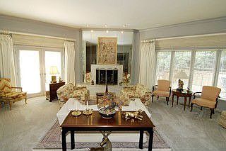 Sunken living room, FP