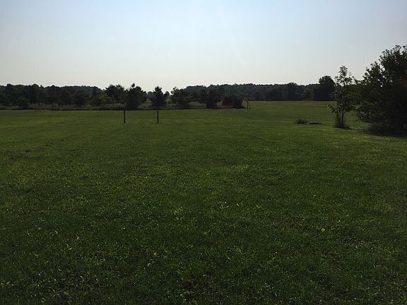Back yard, with a fire pit