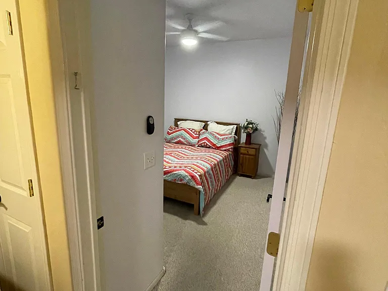 Doorway into third bedroom