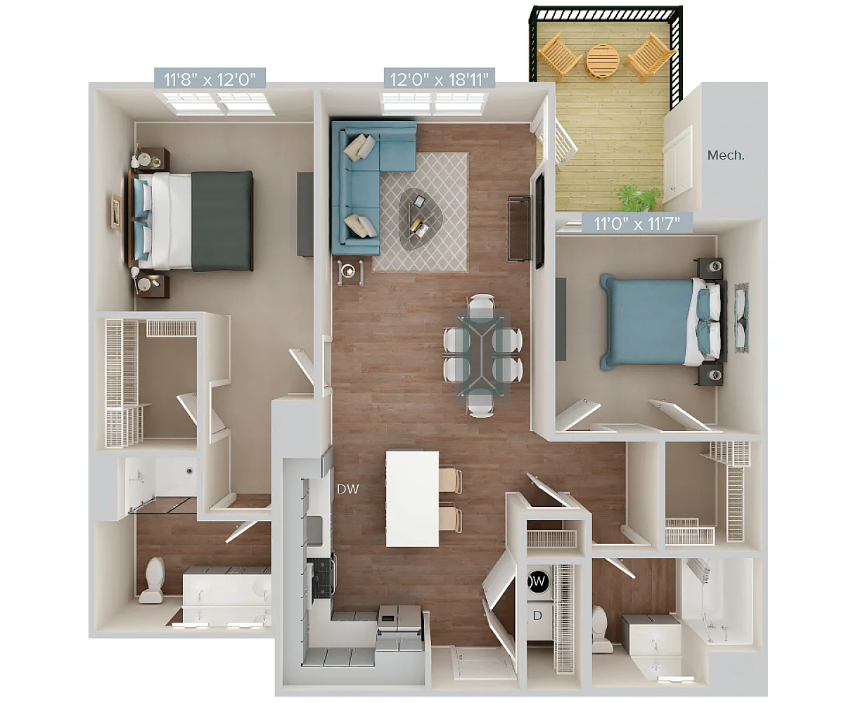 Floor plan Furnished-f-BM08-1109