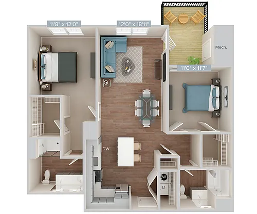 Floor plan Furnished-f-BM08-1109