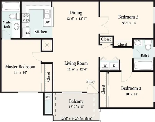 Floor plan The Everest - Up