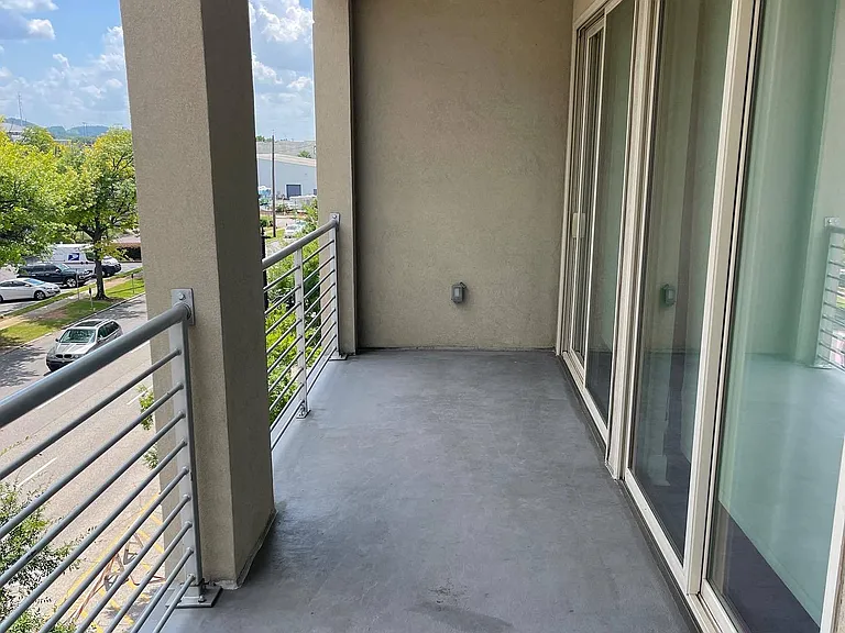 Private Balcony with Modern Sliding Doors